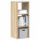 Berkfield Bookcase Stackable Sonoma Oak 30x30x80 cm Engineered Wood 1