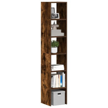 Berkfield Bookcases 2 pcs Stackable Smoked Oak 30x30x80 cm Engineered Wood