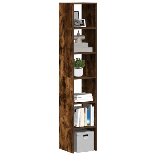 Berkfield Bookcases 2 pcs Stackable Smoked Oak 30x30x80 cm Engineered Wood