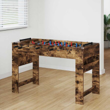 Berkfield Foosball Table Smoked Oak 125 x 60.5 x 80 cm Engineered Wood
