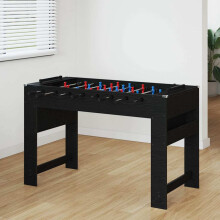 Berkfield Foosball Table Black Oak 125 x 60.5 x 80 cm Engineered Wood