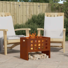 Berkfield Fire Pit Brown 50 x 30 x 40 cm Steel