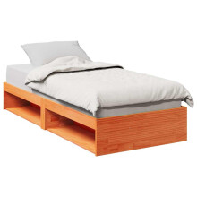 Berkfield Day Bed without Mattress Wax Brown 80x200 cm Solid Wood Pine