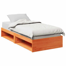 Berkfield Day Bed without Mattress Wax Brown 90x190 cm Solid Wood Pine