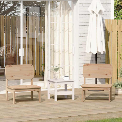 Berkfield Garden Chairs 2 pcs 60x52.5x72 cm Solid Wood Pine
