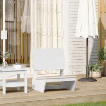 Berkfield Garden Chair White 60x64x70.5 cm Solid Wood Pine