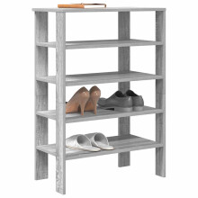 Berkfield Shoe Rack Grey Sonoma 61x32x87.5 cm Engineered Wood