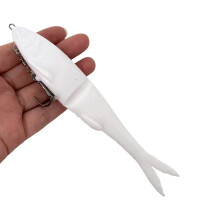 Appâts de pêche de Simulation de queue en forme de-Blanc 120mm