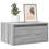 Berkfield Wall-mounted Bedside Cabinet with LED Lights Grey Sonoma 1