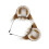 Adjustable Cosplay Flying Mouse Ear Headpiece Hair-brown white 1