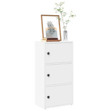 Berkfield Bookcase White 40x24x77 cm Engineered Wood