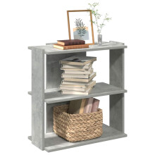 Berkfield Bookcase 3-Tier Concrete Grey 60x30x60 cm Engineered Wood