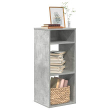 Berkfield Book Cabinet Concrete Grey 34x31x80 cm Engineered Wood
