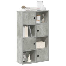 Berkfield Bookcase Concrete Grey 60x24x101.5 cm Engineered Wood