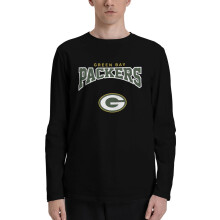 GBP_Packers Herr långärmad rundhalsad T-shirt Sport Fotbollslagslogotyp Ärm För Basebollfans Gåvor