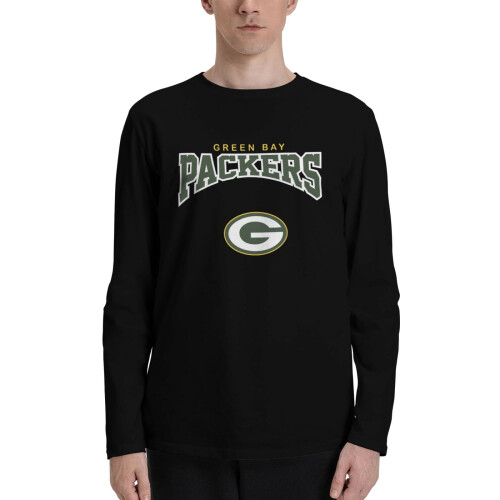 GBP_Packers Ανδρικό T-shirt με μακριά μανίκια και στρογγυλή λαιμόκοψη, με το λογότυπο της