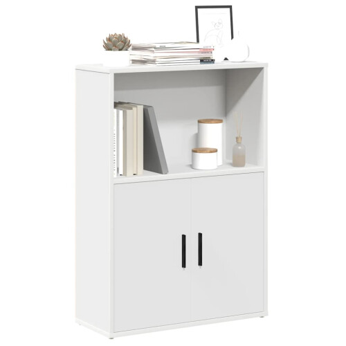 Berkfield Bookcase White 60x24x85 cm Engineered Wood
