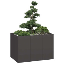 Berkfield Planter Black 120x80x80 cm Steel