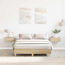 Berkfield Bed Frame No Mattress Sonoma Oak 120x200 cm Engineered Wood
