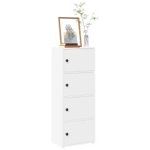 Berkfield Bookcase White 40x24x102 cm Engineered Wood
