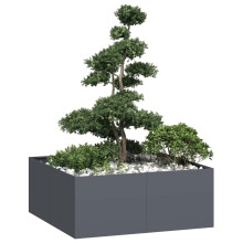 Berkfield Planter Anthracite 100x100x40 cm Steel