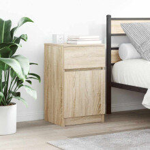 Berkfield Bedside Cabinets 2 pcs Sonoma Oak 39x35x65 cm Engineered Wood