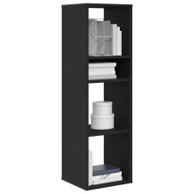 Berkfield Book Cabinet Black 34x31x112 cm Engineered Wood