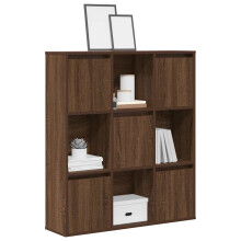 Berkfield Bookcase Brown Oak 89x24x101.5 cm Engineered Wood