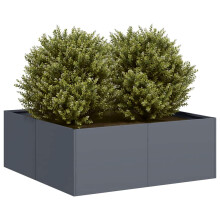 Berkfield Planter Anthracite 80x80x30 cm Steel