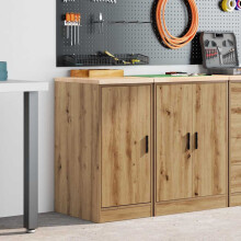 Berkfield Garage Storage Cabinet Artisan Oak 40x51x85 cm Solid Wood Pine