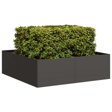 Berkfield Planter Black 100x100x30 cm Steel
