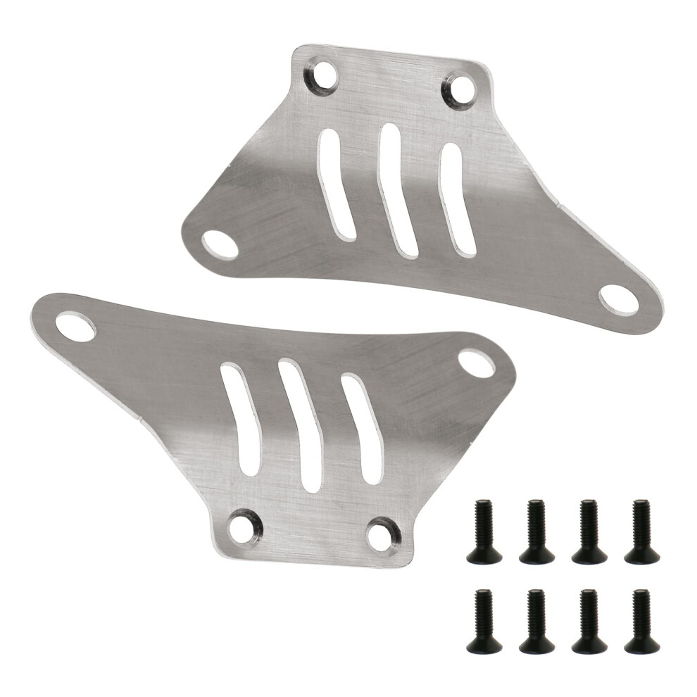 Stainless Steel Front And Rear Chassis Protectors, Impactresistant Armor Upgrade For Tamiya Tt02 1/10 Rc Car 9351714775335