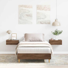 Berkfield Bed Frame No Mattress Brown Oak 100x200 cm Engineered Wood