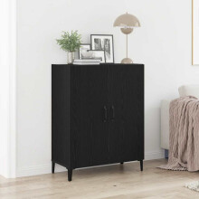 Berkfield Sideboard Black Oak 69.5x34x90 cm Engineered Wood