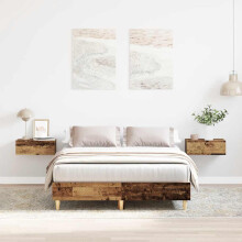 Berkfield Bed Frame No Mattress Old Wood 135x190 cm Double Engineered Wood