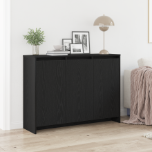 Berkfield Sideboard Black 102 x 29.5 x 75 cm Engineered wood