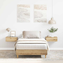 Berkfield Bed Frame No Mattress Artisan Oak 100x200 cm Engineered Wood