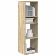 Berkfield Book Cabinet Sonoma Oak 34x31x112 cm Engineered Wood