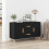 Berkfield Sideboard Black Oak 100x36x60 cm Engineered Wood 1