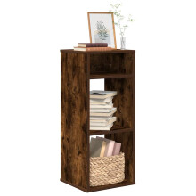 Berkfield Book Cabinet Smoked Oak 34x31x80 cm Engineered Wood
