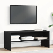 Berkfield TV Cabinet Black Oak 100x40x40 cm Engineered Wood