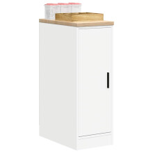 Berkfield Garage Storage Cabinet White 30x51x85 cm Solid Wood Pine