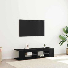 Berkfield TV Cabinet Black Oak 135 x 39 x 30 cm Engineered Wood