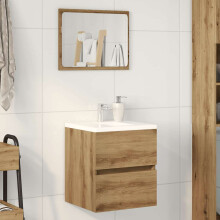 Berkfield Bathroom Sink Cabinet Artisan Oak 41x38.5x45 cm Engineered Wood