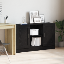 Berkfield Sideboard Black Oak 120 x 30.5 x 70 cm Engineered Wood