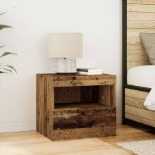 Berkfield Bedside Cabinet Old Wood 50 x 40 x 45 cm Engineered Wood