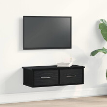 Berkfield Wall Cabinet Black Oak 60 x 26 x 18.5 cm Engineered Wood