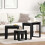 Berkfield Nesting Tables 3 pcs Black Oak Engineered Wood 1