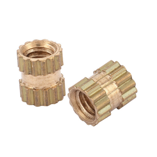 M2.5 Brass Knurled Inserts 100pcs M2.5*4*3.5