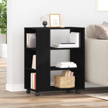 Berkfield Storage Cabinet Black Oak 60 x 35 x 75 cm Engineered Wood
